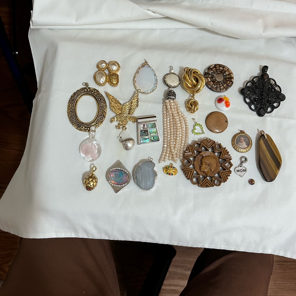 Lot of Pendants including one signed Lia Sophia